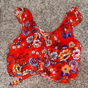 Floral tank top blouse